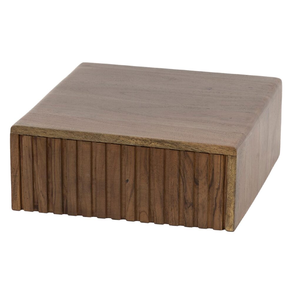 zwevend nachtkastje acaciahout Finn afbeelding 1