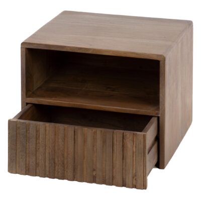 zwevend nachtkastje Finn acaciahout afbeelding 2