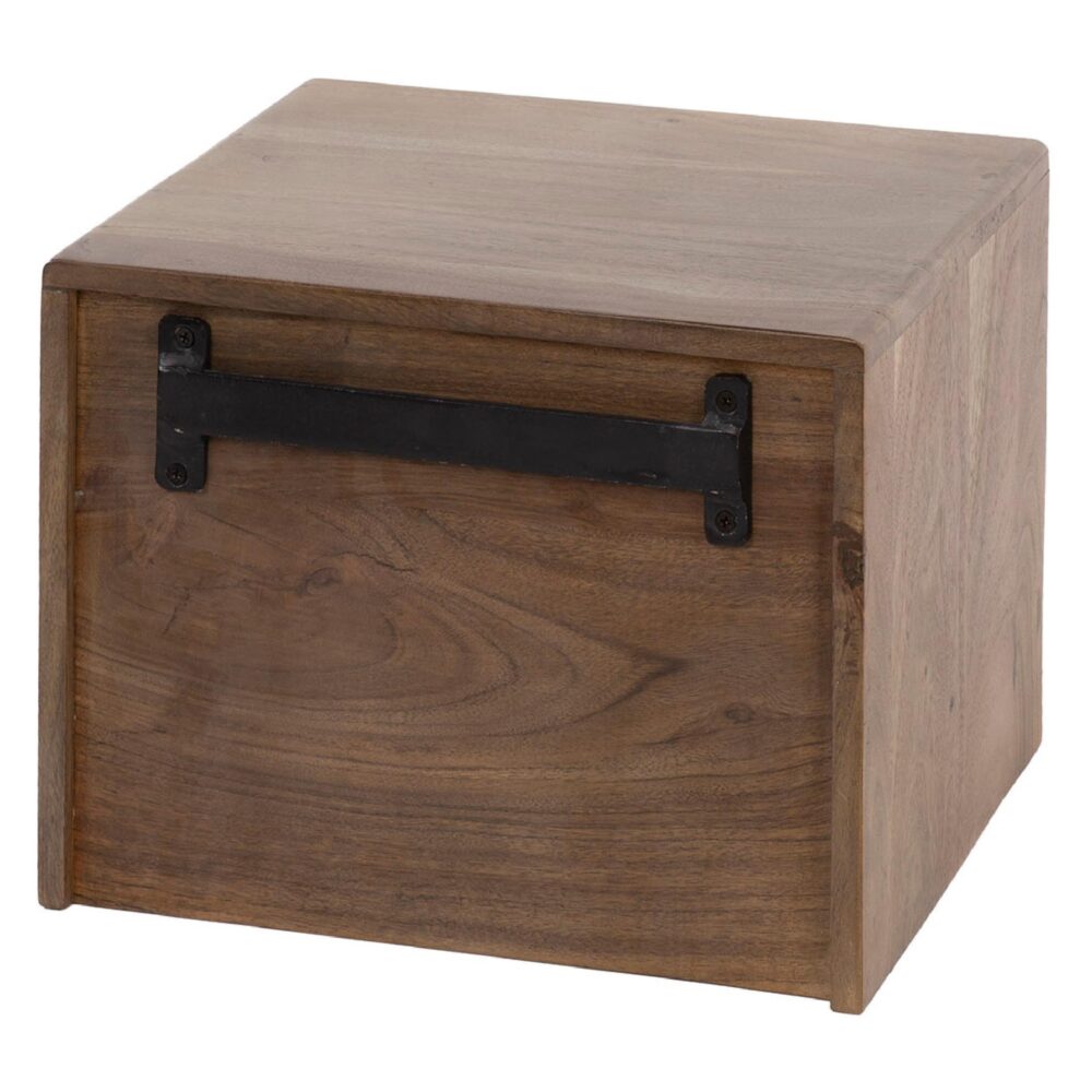 zwevend nachtkastje Finn acaciahout afbeelding 3