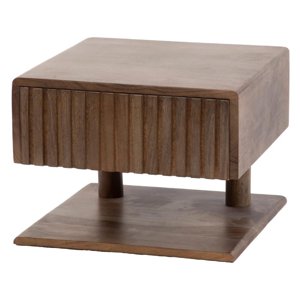 zwevend nachtkastje Finn acaciahout afbeelding 1