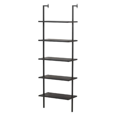 zwarte metalen boekenkast 5 planken afbeelding 5