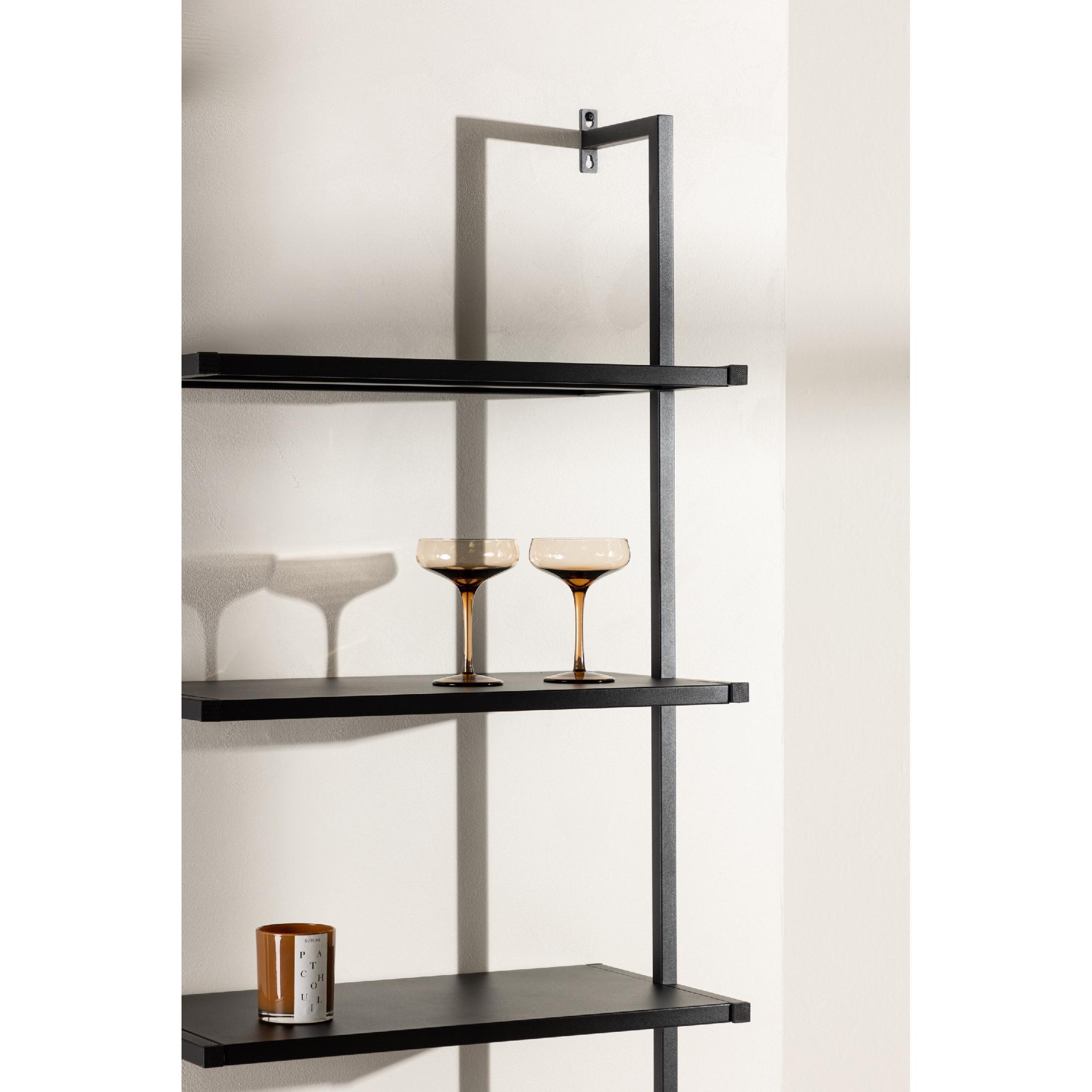 zwarte metalen boekenkast 5 planken afbeelding 8