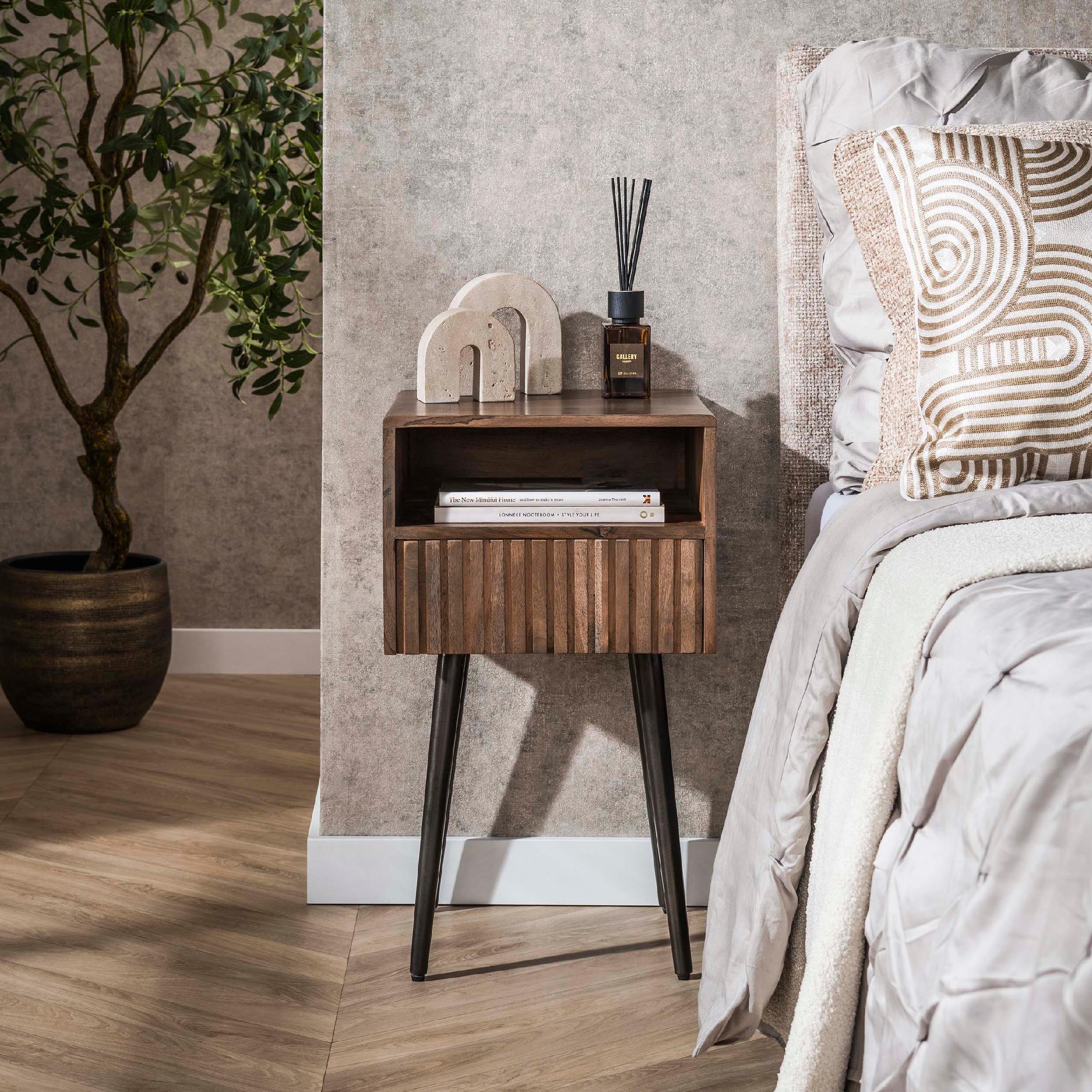 nachtkastje acaciahout Finn afbeelding 4