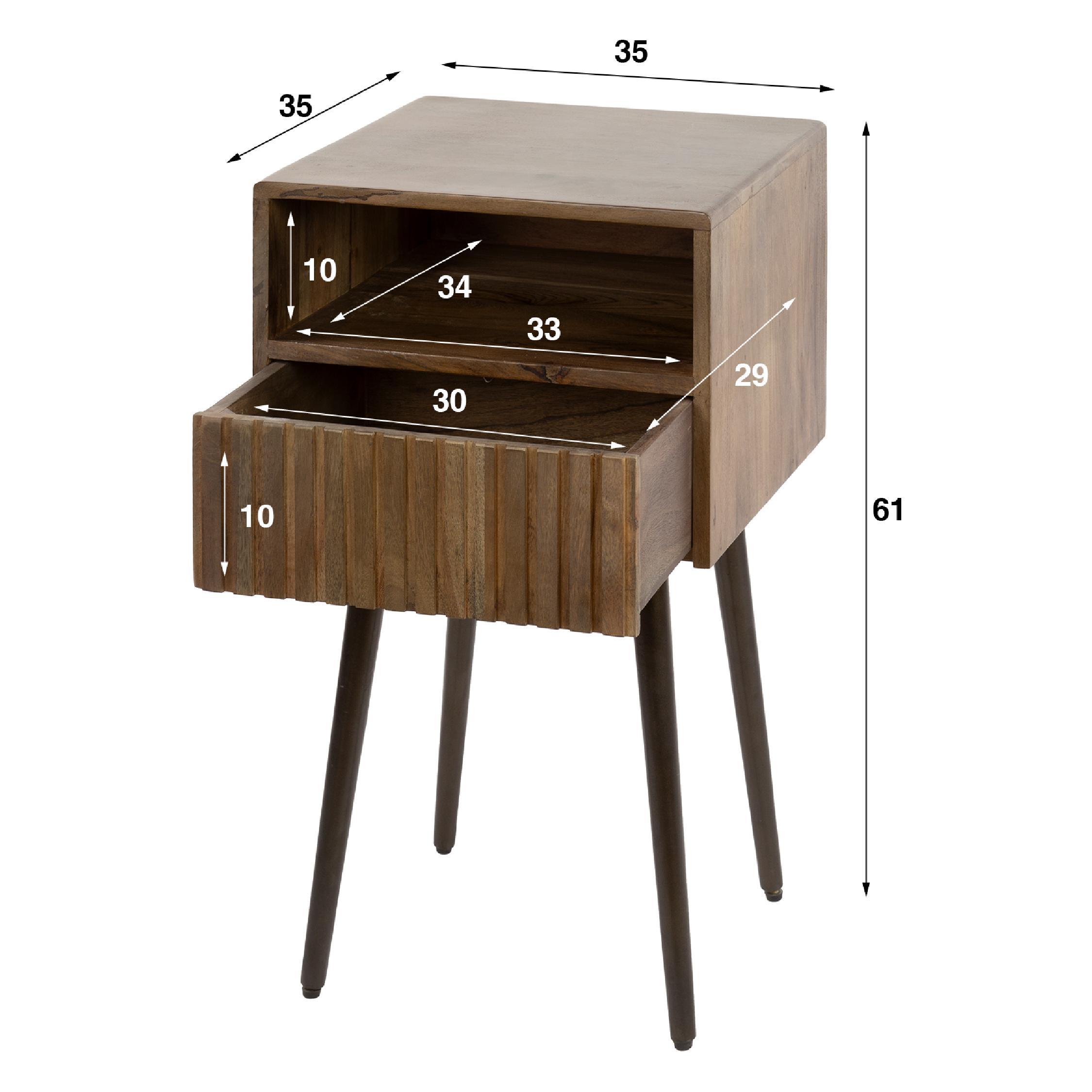 nachtkastje acaciahout Finn afbeelding 3