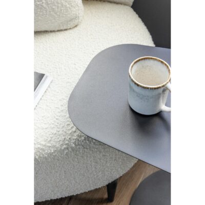 zwarte Scandinavische metalen bijzettafel Lenor afbeelding 5