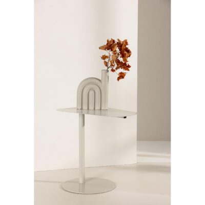 Scandinavische metalen bijzettafel Lenor beige afbeelding 4