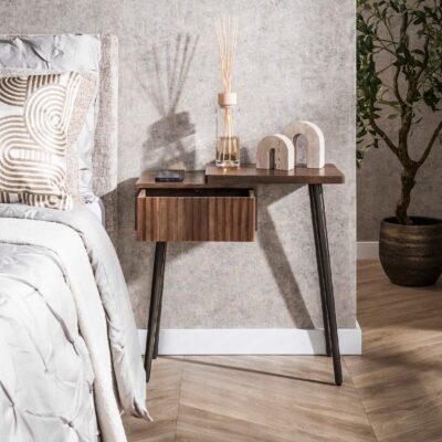 nachtkastje Finn acaciahout bruin afbeelding 5