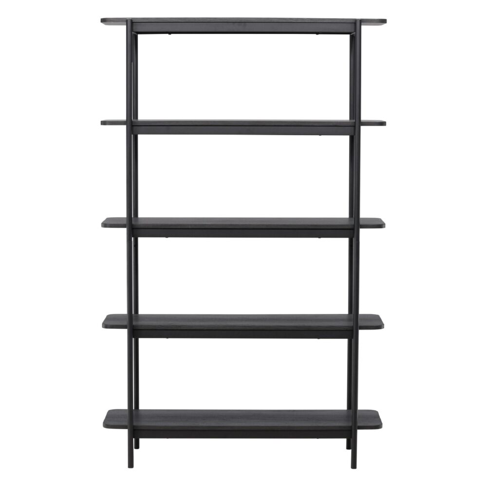 zwarte boekenkast Molde 190 cm afbeelding 1