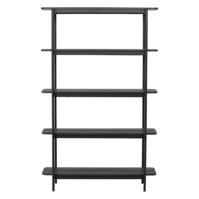 zwarte boekenkast Molde 190 cm afbeelding 1