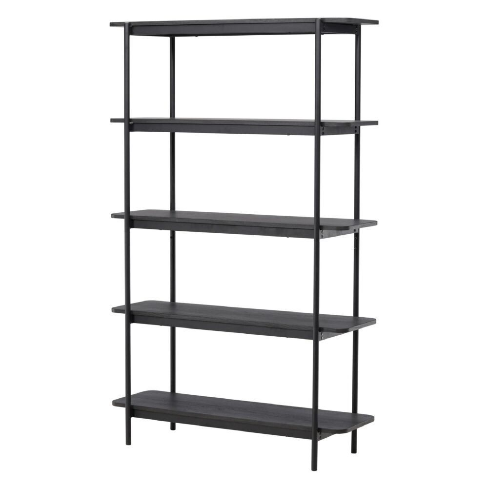 zwarte boekenkast Molde 190 cm afbeelding 2