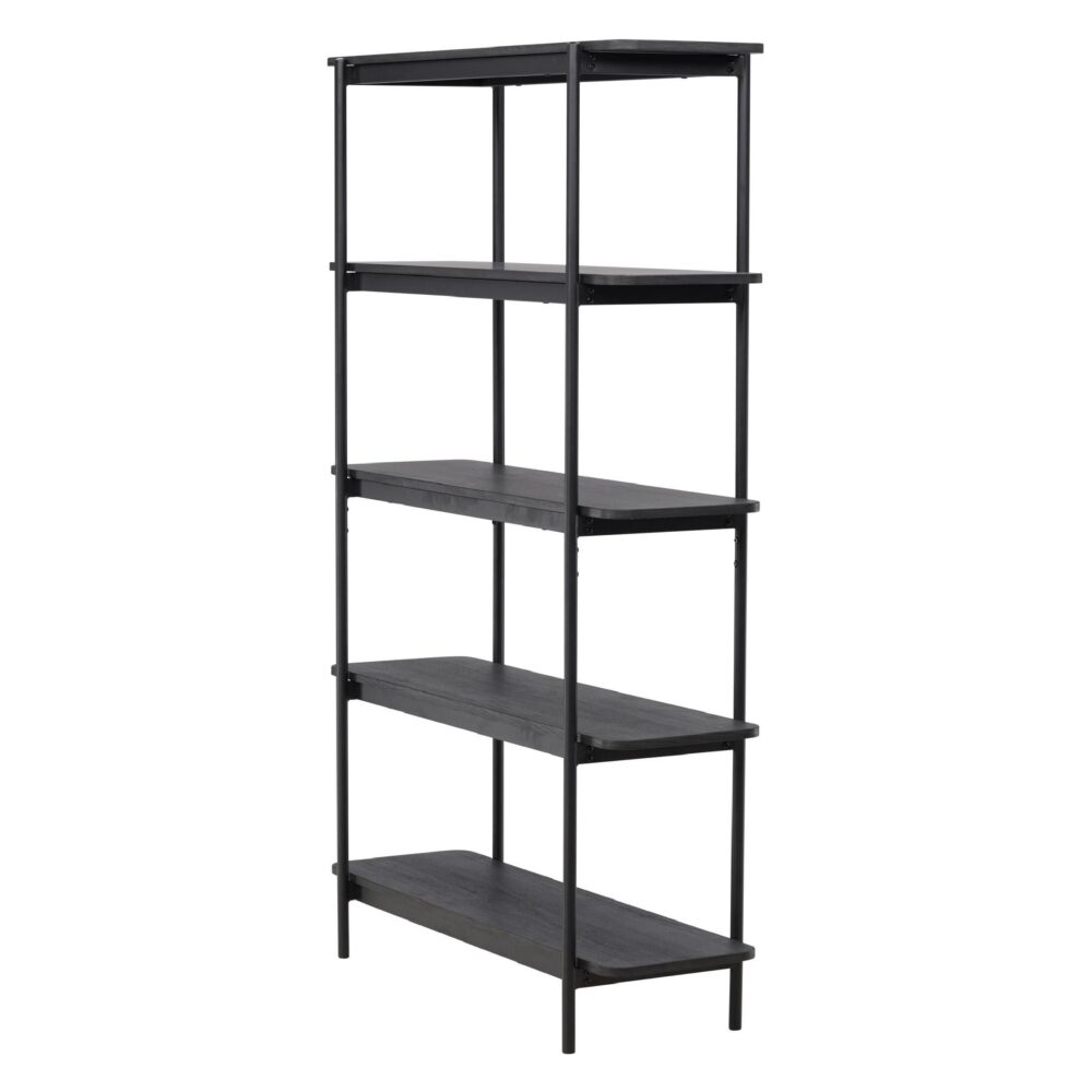 zwarte boekenkast Molde 190 cm afbeelding 3