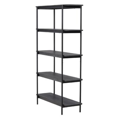 zwarte boekenkast Molde 190 cm afbeelding 3