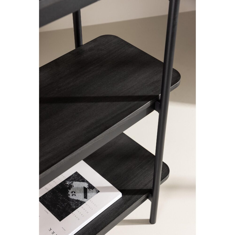 zwarte boekenkast Molde 190 cm afbeelding 8