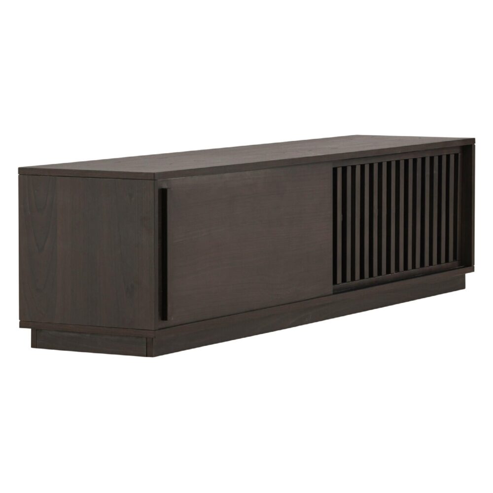 tv meubel Kaia geribd mocca afbeelding 3