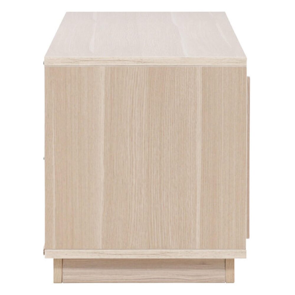 tv meubel Kaia whitewash met schuifdeur afbeelding 2