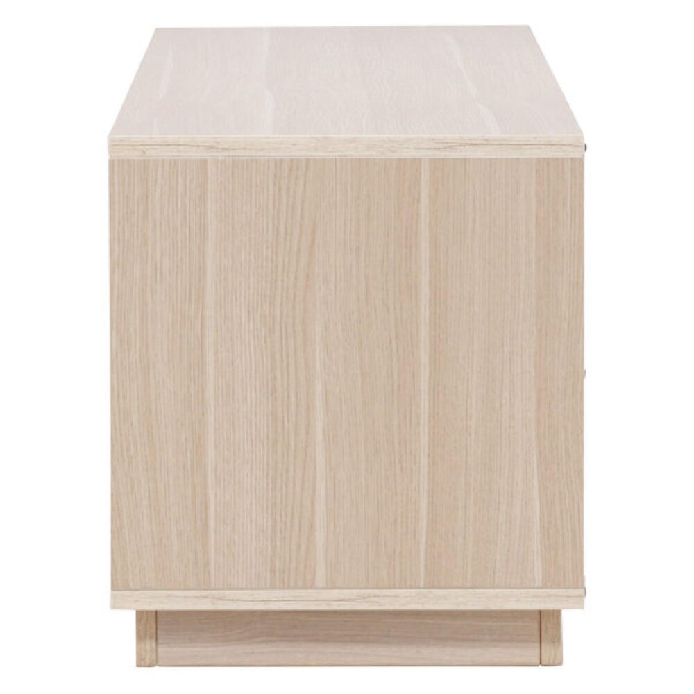 tv meubel Kaia whitewash met schuifdeur afbeelding 7