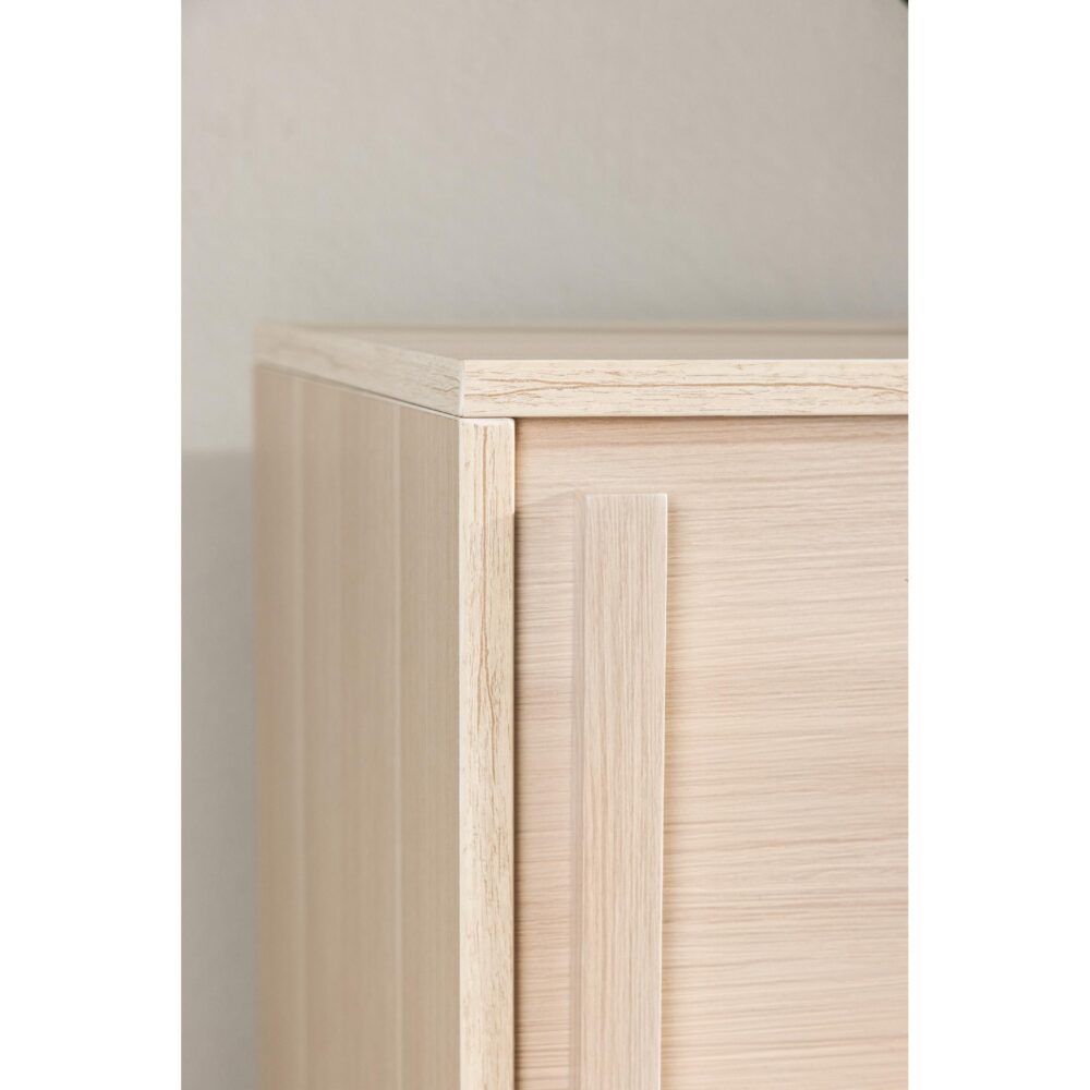 tv meubel Kaia whitewash met schuifdeur afbeelding 12