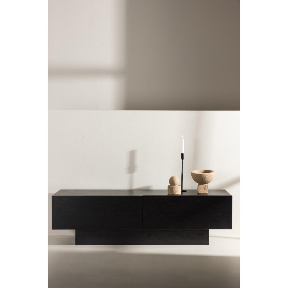 zwart tv meubel met opbergruimte afbeelding 7