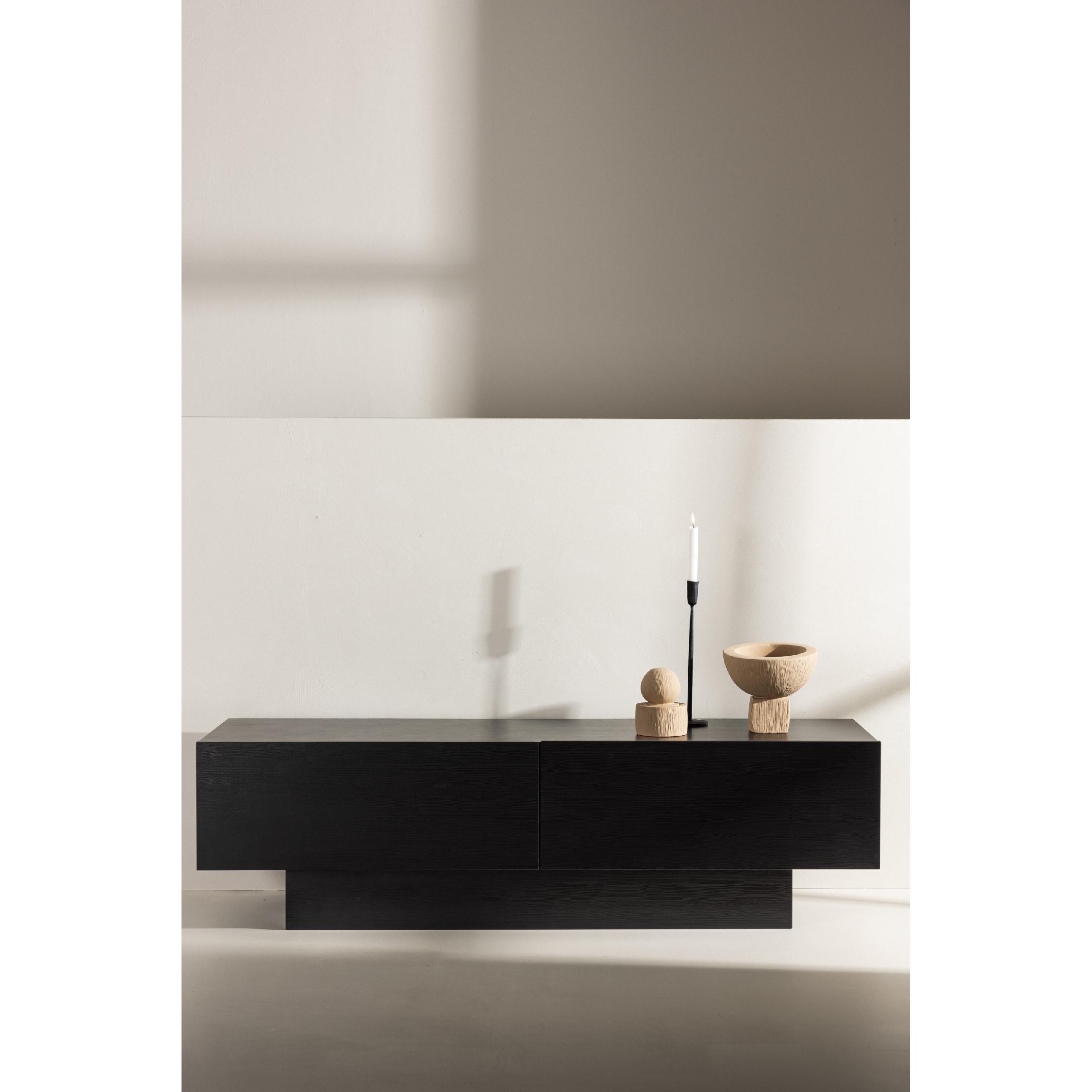 zwart tv meubel met opbergruimte afbeelding 7