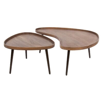 salontafelset Finn massief acaciahout afbeelding 1