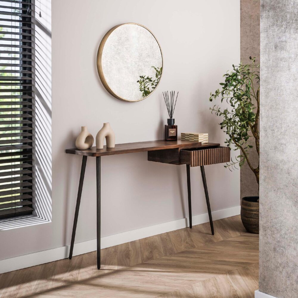 haltafel Finn massief acaciahout afbeelding 6