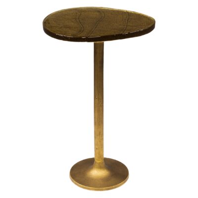 hoge bijzettafel Olav antiek goud afbeelding 1