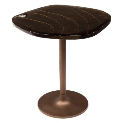 lage antiek koperen bijzettafel Olav afbeelding 1