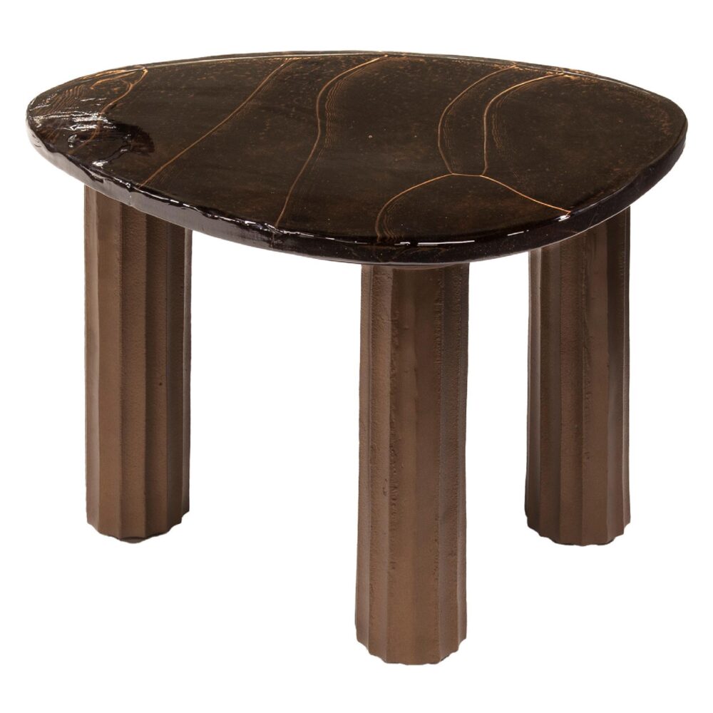 salontafel Olav antiek koper afbeelding 1