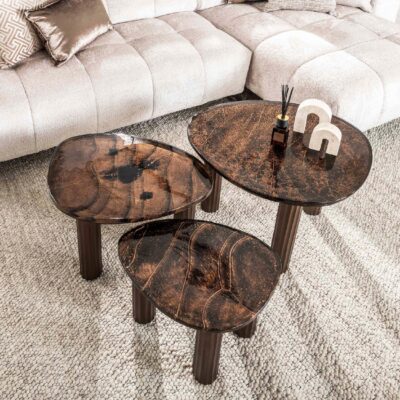 salontafel Olav antiek koper afbeelding 3