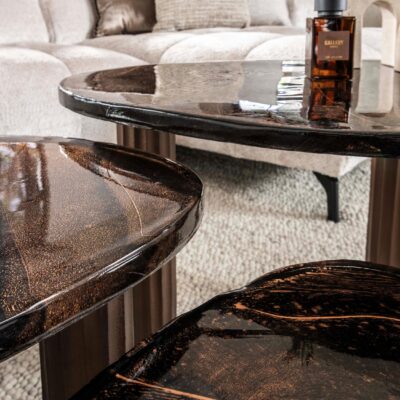 salontafel Olav antiek koper afbeelding 4