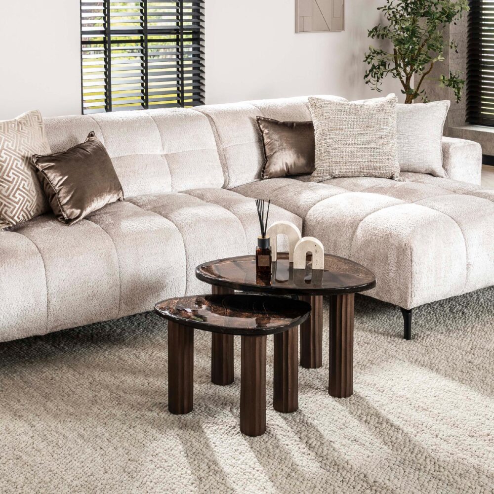 salontafel Olav antiek koper afbeelding 5