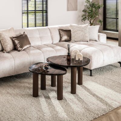 salontafel Olav antiek koper afbeelding 7