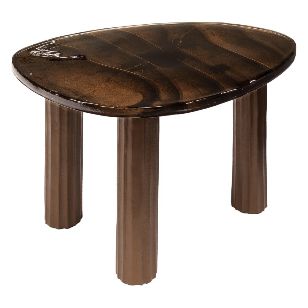 salontafel Olav antiek koper afbeelding 1