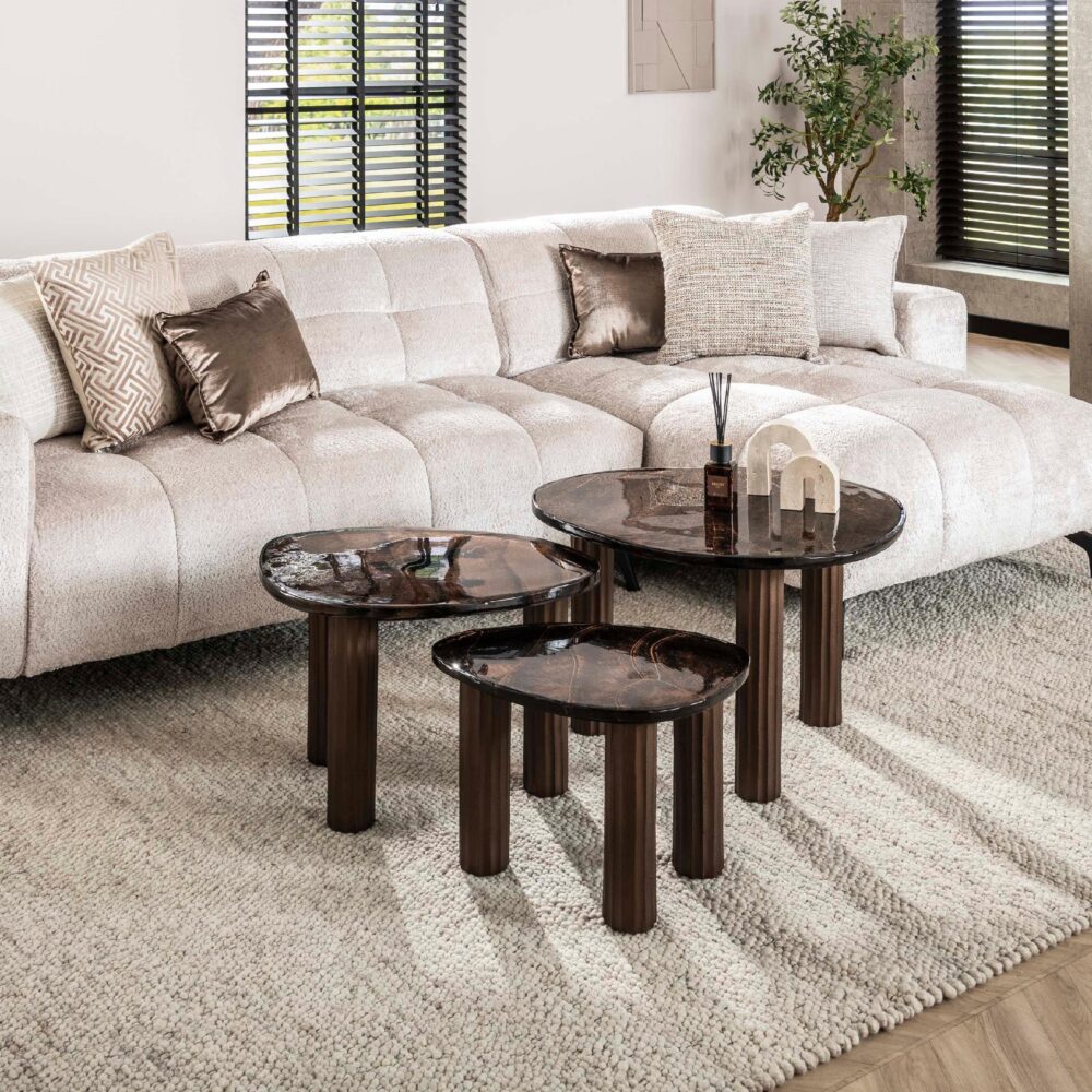 salontafel Olav antiek koper afbeelding 3