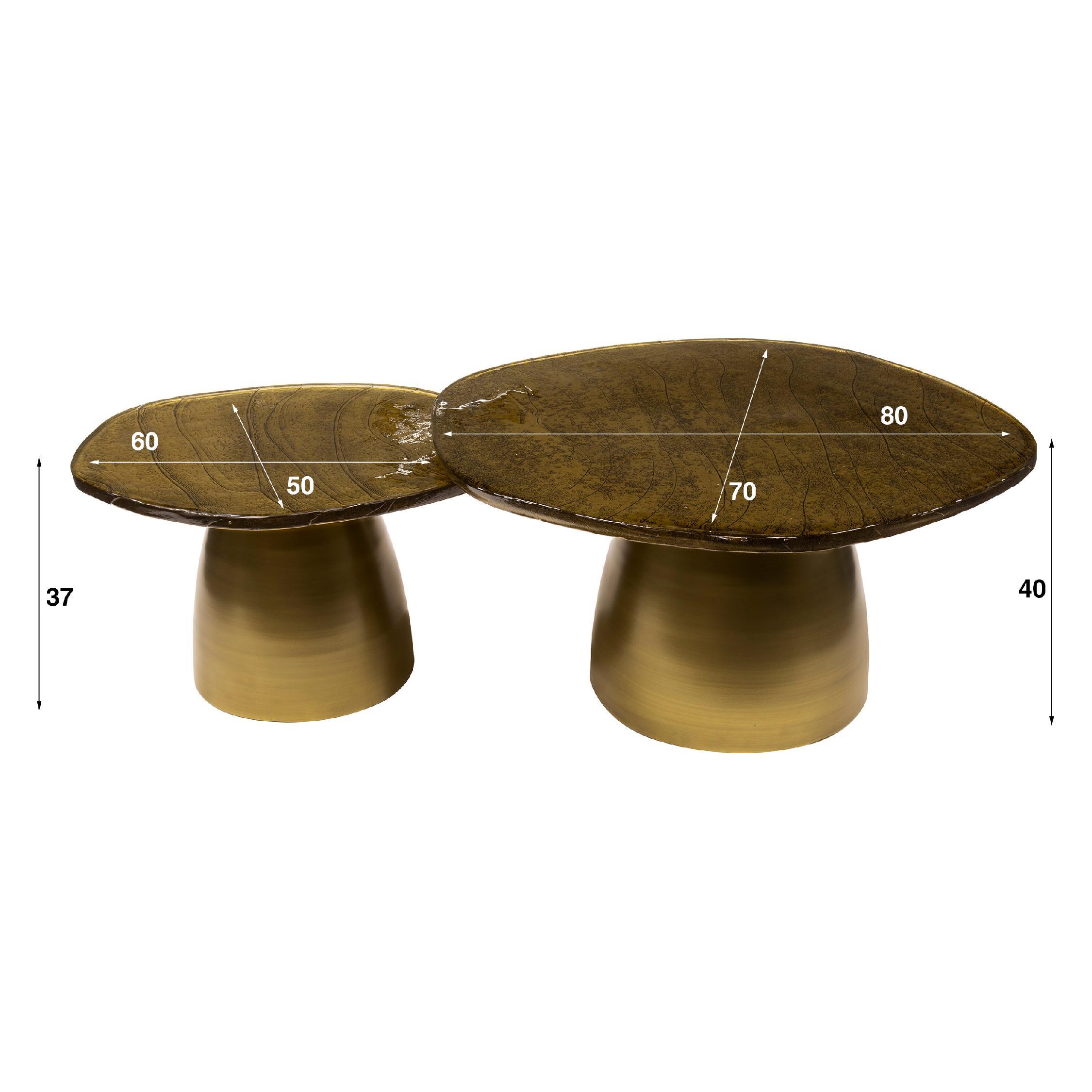 antiek gouden salontafel set Olav afbeelding 3