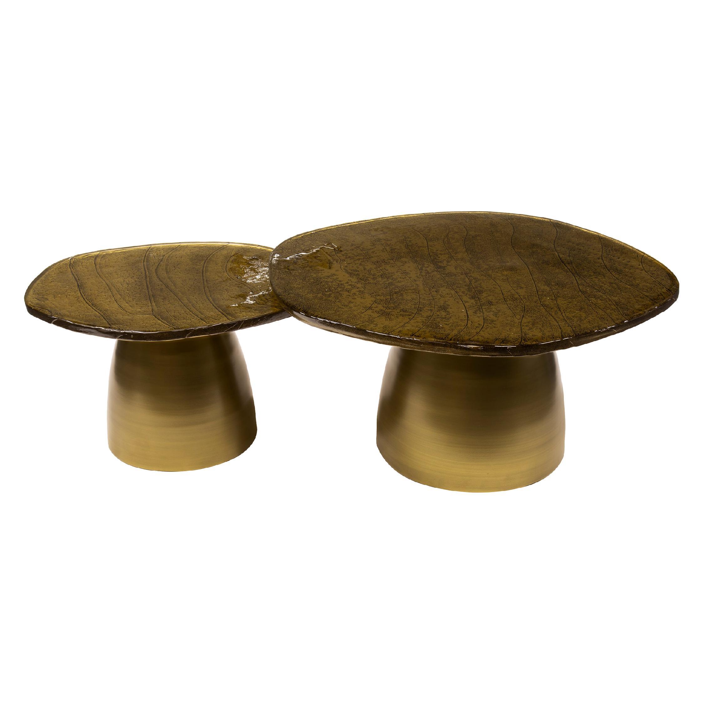 antiek gouden salontafel set Olav afbeelding 1