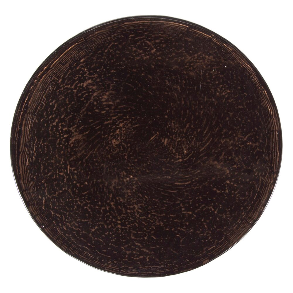 ronde metalen bijzettafel antiek koper Olav afbeelding 2