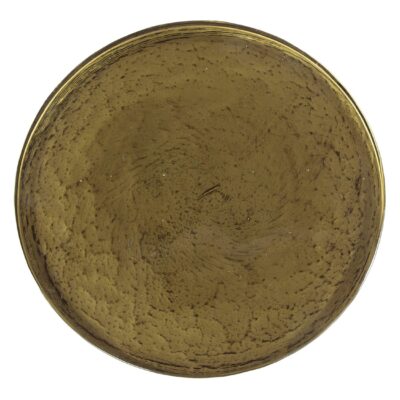 ronde metalen bijzettafel Olav antiek goud afbeelding 2