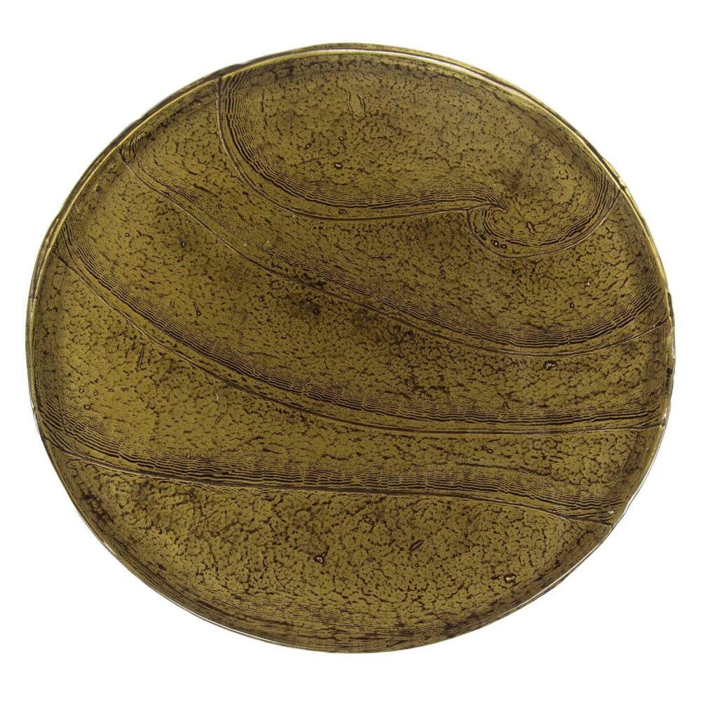 Olav antiek goud bijzettafel drup design afbeelding 2