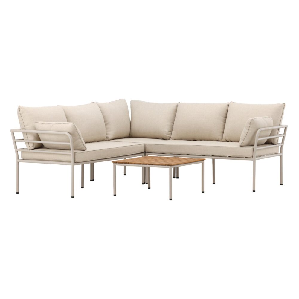 beige hoek loungeset tuin afbeelding 2