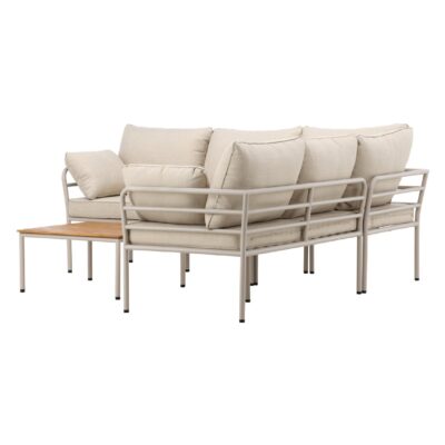 beige hoek loungeset tuin afbeelding 5