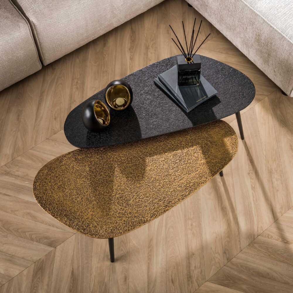 niervormige salontafel set Aiko grijs afbeelding 3