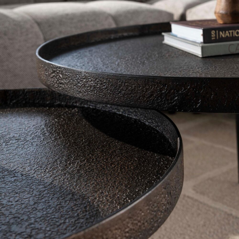 grijze ronde salontafel set Nest of Nora afbeelding 4