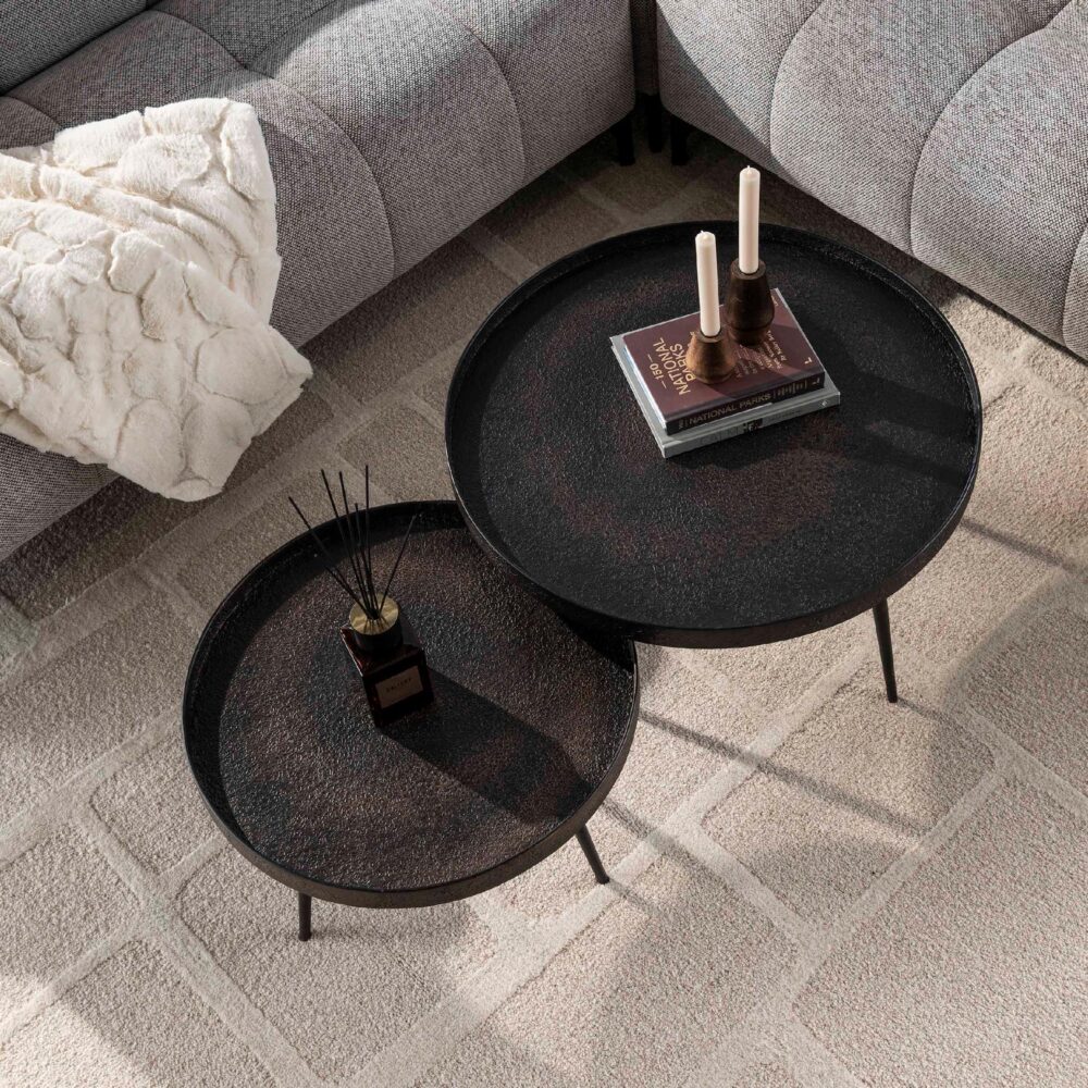 grijze ronde salontafel set Nest of Nora afbeelding 3