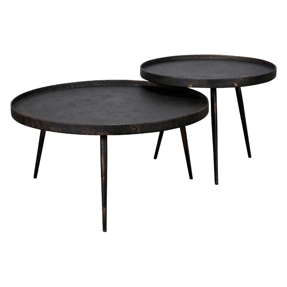 grijze ronde salontafel set Nest of Nora afbeelding 1