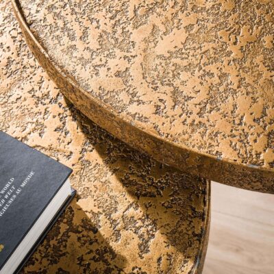 ronde salontafel set metaal antiek brons Nest of Nora afbeelding 5