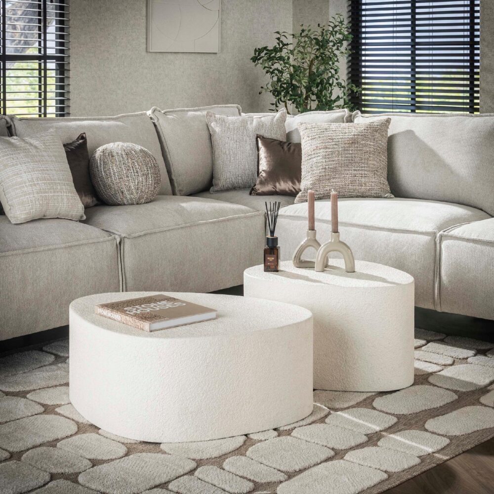 organische marmerlook salontafel set afbeelding 7