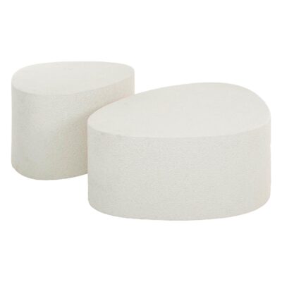 organische marmerlook salontafel set afbeelding 1