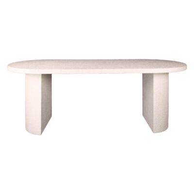 ovale marmerlook eettafel 215 cm afbeelding 1