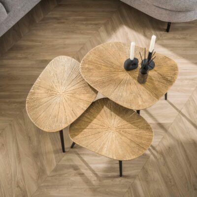 Navi salontafel set antiek goud afbeelding 4